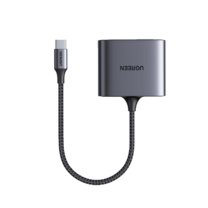 绿联 UGREEN Type-C转多功能SD/TF/USB2.0读卡器 80798 CM387 3合1