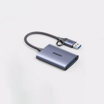 绿联 UGREEN 读卡器 50900 CM516 10cm (银灰) Type-C USB 双接口