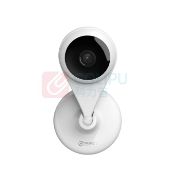 360 摄像头 300W小水滴5C 家用远程监控智能摄像机 2K版网络wifi高清夜视摄像头 S2421 (白色)