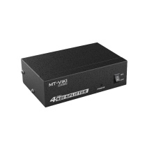 迈拓维矩 MTVIKI 视频分配器 MT-SD104 (黑色) 材质:金属 规格:132×85×40mm