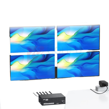 迈拓维矩 MTVIKI 视频分配器 MT-SD104 (黑色) 材质:金属 规格:132×85×40mm