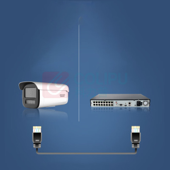 海康威视 HIKVISION 星光级400万PoE筒型网络摄像机 DS-2CD3T46WDV3-I3 4mm 400万
