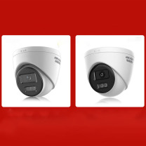 海康威视 HIKVISION 家用红外全彩夜视poe供电AI人形检测半球室内外监控器 T12HV3-LA 200万 2.8MM