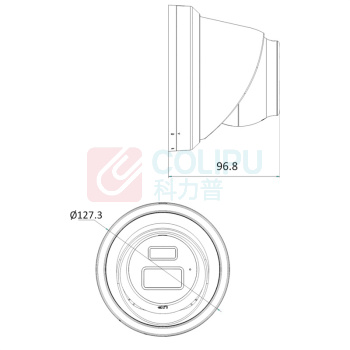 海康威视 HIKVISION 400万星光海螺型网络摄像机 DS-2CD234SX-FCS (白色)