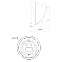 海康威视 HIKVISION 400万星光海螺型网络摄像机 DS-2CD234SX-FCS (白色)