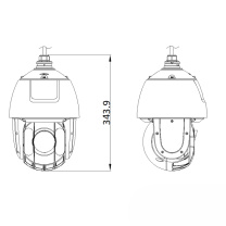 海康威视 HIKVISION 监控摄像头 DS-2DE622TH-K 200万像素6英寸20倍 (白色)