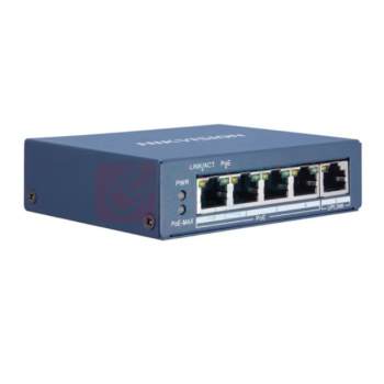 海康威视 HIKVISION 千兆交换机 DS-3E0505P-E 5口POE