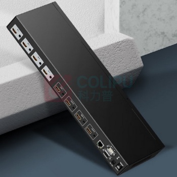 麦森特 MAXCENT 无缝HDMI矩阵切换器4进4出高清4K音视频同步会议拼接屏控制器分割分配器 MSW-0404XH