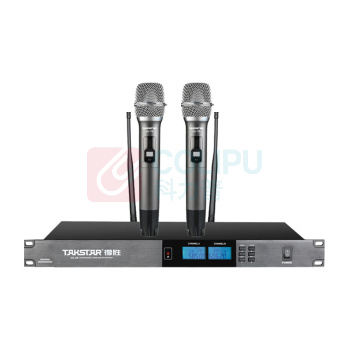 得胜 TAKSTAR 无线麦克风套装 UC-2R+UC-TD*2 含UC-2R接收器+UC-TD无线手持麦克风*2