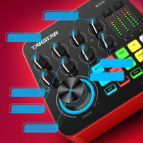 得胜 TAKSTAR 手机直播K歌声卡 便携式户外直播设备套装 MX1 PRO