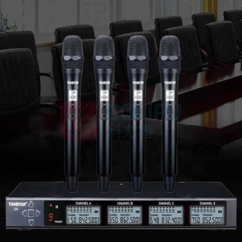 得胜 TAKSTAR UHF无线一拖四手持话筒麦克风套装 X4+X4-TD