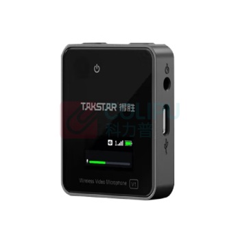 得胜 TAKSTAR V1升级版无线领夹麦克风 小蜜蜂教师抖音手机直播降噪领夹收音麦 一拖二