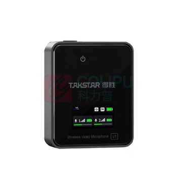 得胜 TAKSTAR V1升级版无线领夹麦克风 小蜜蜂教师抖音手机直播降噪领夹收音麦 一拖二