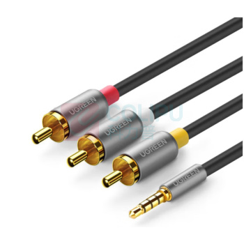 绿联 UGREEN AV线 复合音视频连接线 3.5mm音频线一分三红白黄转接线 20894 AV138 1.5米