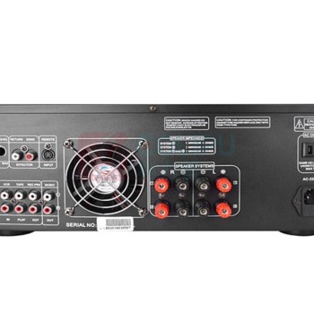 得胜 TAKSTAR 功率放大器 EKAX-2A 合并式功放 双混响带音乐和录音输出反馈抑制功能 家庭KTV会议背景音乐