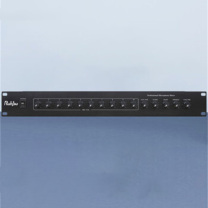 润普 Runpu 音频系统 RP-GT10JX 10路话筒集线器幻象供电话筒集线器 (黑色) 国产化会议室音频系统