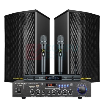 HYUNDAI 组合音响 HY-8K+AV-729S+HS-2 尺寸规格:420×420×163mm;420×420×x163mm (黑色)