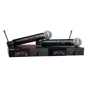 舒尔 SHURE 无线一拖二手持数字话筒套装 SLXD24D/SM58