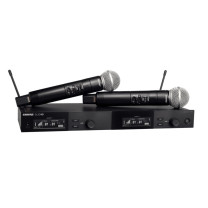 舒尔 SHURE 无线一拖二手持数字话筒套装 SLXD24D/SM58