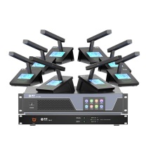 惠度 麦克风套装 YH-580 一拖八有线手拉手 方管