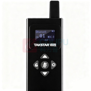 得胜 TAKSTAR 气传导讲解器-发射器 (升级版) WTG-550T 台 43L*14.5W*117H(mm) (黑色) 导览 一对多智能配对导游教学