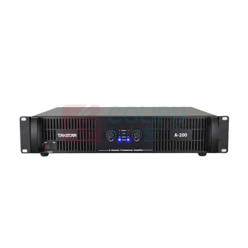 得胜 TAKSTAR 纯后级功放 A-200 485×370×88mm 专业音频舞台音响演出工程定阻功放机 双通道模拟功放