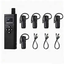 得胜 TAKSTAR 气传导讲解器 WTG-550 43L*14.5W*117H(mm) (黑色) 旅游观光企业参观大型会议 含一拖二充电线2条 1拖5