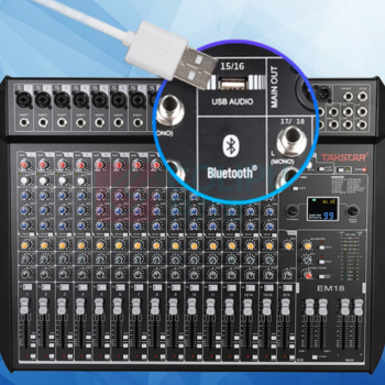 得胜 TAKSTAR 调音台 EM18 18路模拟调音台