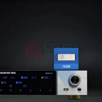 得胜 TAKSTAR 卡拉OK功放 EKAX-1A 480x380x90mm 合并式功放 家庭KTV会议背景音乐功率放大器