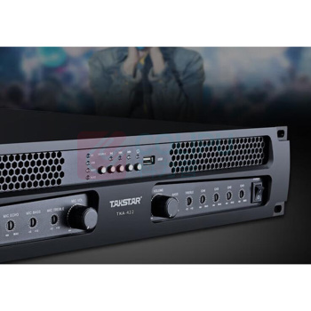 得胜 TAKSTAR 合并式四通道功放 TKA-422 480*445*90mm 220W 支持蓝牙/USB传输 教室中小型会议室KTV工程