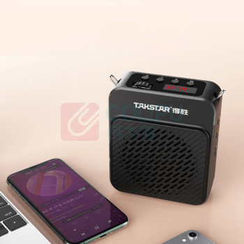 得胜 TAKSTAR 便携式扩音器 E180M 20小时续航 可插U盘/tf卡 黑色