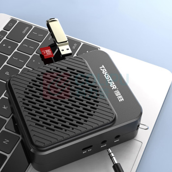 得胜 TAKSTAR 便携式扩音器 E180M 20小时续航 可插U盘/tf卡 黑色