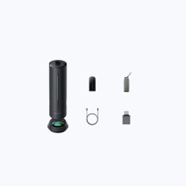 Insta360 AI录音全向麦克风 视频会议扬声器 Wave 5米 (石墨黑) 360°5米拾音 智能降噪 无线/蓝牙/USB免驱