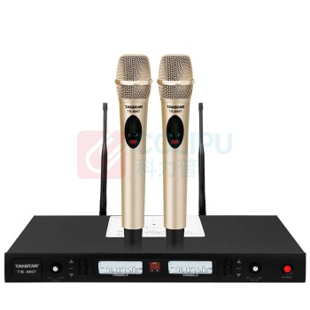 得胜 TAKSTAR 一拖二无线话筒 TS-8807 U段可调频