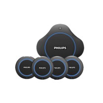 飞利浦 PHILIPS 视频会议全向麦克风 视频会议全向麦克风 适用80平米 全向麦+收音*4