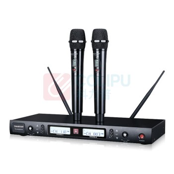 得胜 TAKSTAR 无线话筒 TS-8808HH 一拖二 (黑色)