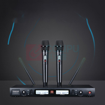 得胜 TAKSTAR 无线话筒 TS-8808HH 一拖二 (黑色)