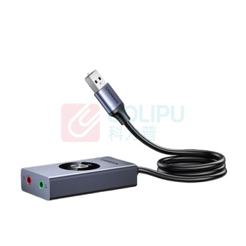 绿联 UGREEN USB7.1外置声卡 50711 CM190 (星空灰色)