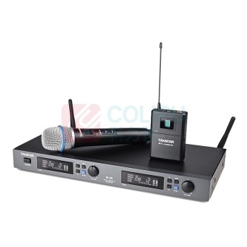 得胜 TAKSTAR 麦克风 M-2R 灵敏度≤-85dBm (黑色) 真分集无线麦克风双手持