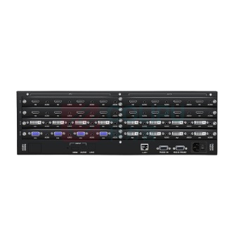 宏视道 HOSODO 高清视频矩阵插卡式无缝混合矩阵切换器 HSD-AV-HDVI-08W 内置7寸彩色触摸屏