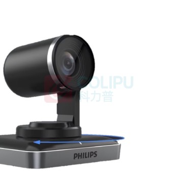 飞利浦 PHILIPS 1080P高清视频会议摄像头 0600PLUS 10倍光学变焦340°云台定位直播录播 (黑色) 无线电脑摄像头 10倍光学变焦340°云台定位直播录播