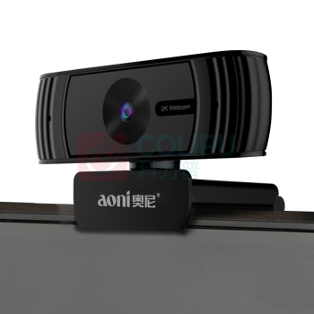 奥尼 aoni 摄像头 C39 400万 2K高清 USB 内置双麦克风 摄像头 黑色