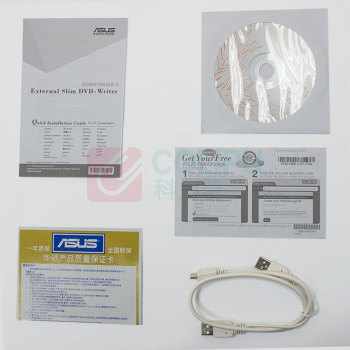 华硕 ASUS 光驱 SDRW-08D2S-U 142*142*20mm兼容苹果系统/SDRW-08D2S-U (白色)