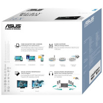 华硕 ASUS CD/DVD刻录机 BC-12D2HT USB台式笔记本电脑PC/MAC外接移动高速 (黑色)