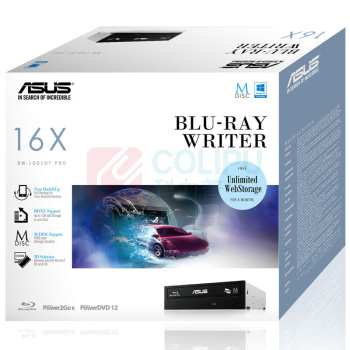 华硕 ASUS 蓝光刻录机 BW-16D1HT (黑色) 16倍速 SATA