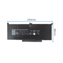 戴尔 DELL 笔记本电池 F3YGT 4芯 60Wh 适用于Latitude 7290 7390 7490