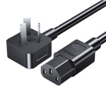 绿联 UGREEN 电脑主机电源线 国标三孔品字尾通用 30566 CD133 2米 (黑色)