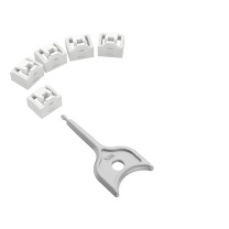 维智控 内嵌式 网络端口锁 5个+1把钥匙/袋 RJ45 (白色)