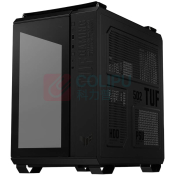 华硕 ASUS 弹药库机箱 双仓设计/免工具拆卸/黑色海景房/创新散热/GPU支架 TUF GAMING GT502
