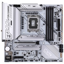 七彩虹 Colorful 主板 CVN B760M FROZEN WIFI D5 V20 CPU插槽:LGA 1700 内存类型:DDR5 支持PCIe协议:支持PCIE5.0 板型:M-ATX(紧凑型) 芯片组:B760
